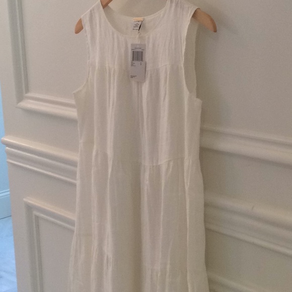 MAGASCHONI BELGIAN LINEN TIERED DRESS NWT Size S - Picture 7 of 9